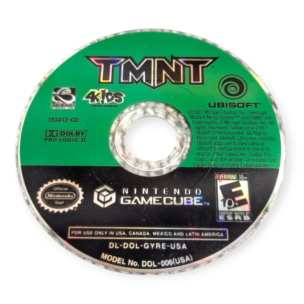 TMNT‎ Teenage Mutant Ninja Turtles Nintendo GameCube CIB 2007 Ubisoft